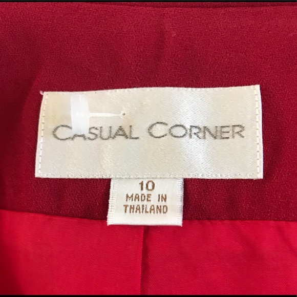 RED CASUAL CORNER SZ 10 JACKET - Picture 3 of 8